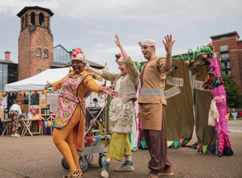 Maison Foo drama performance at Hello Derby Refugee Week celebration