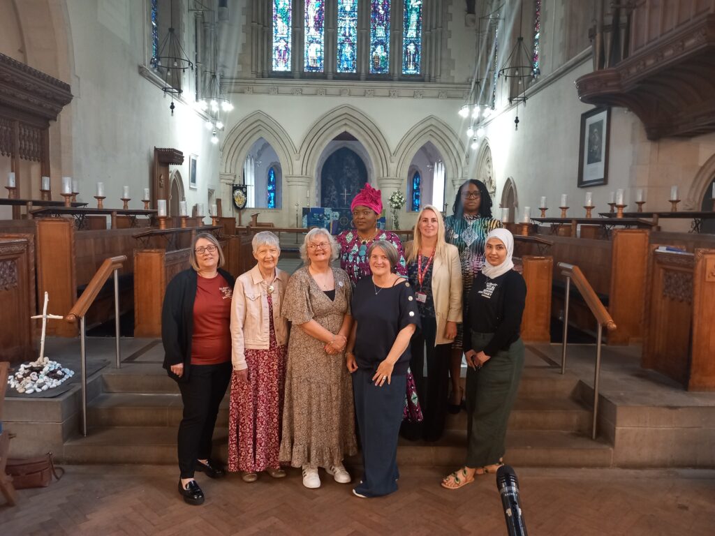 Left to right: Sian Summers-Rees, Carys Davies, Elaine Rees, Dr. Martha Ako, Cerian Appleby, Ruth Castle, Funmilayo Olaniyan, Zaina Aljumma