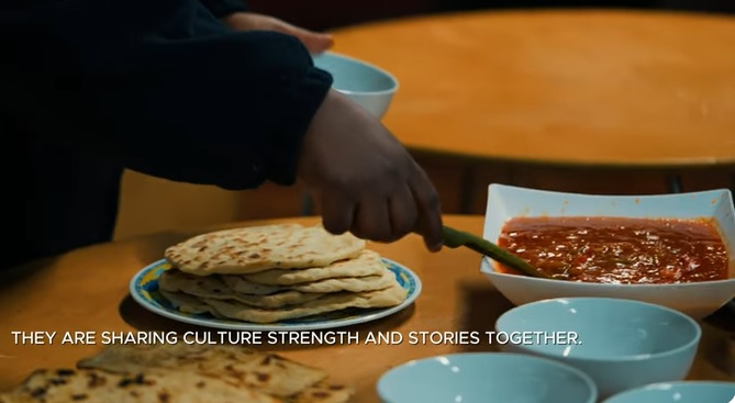 Photo of food being served